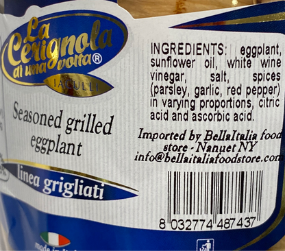 La Cerignola - Seasoned Grilled Eggplant - 19.40 oz