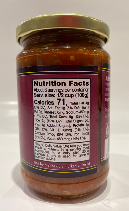 Contorno - Caponata Di Melenzane Di Sicilia - 300g (10.5 oz)