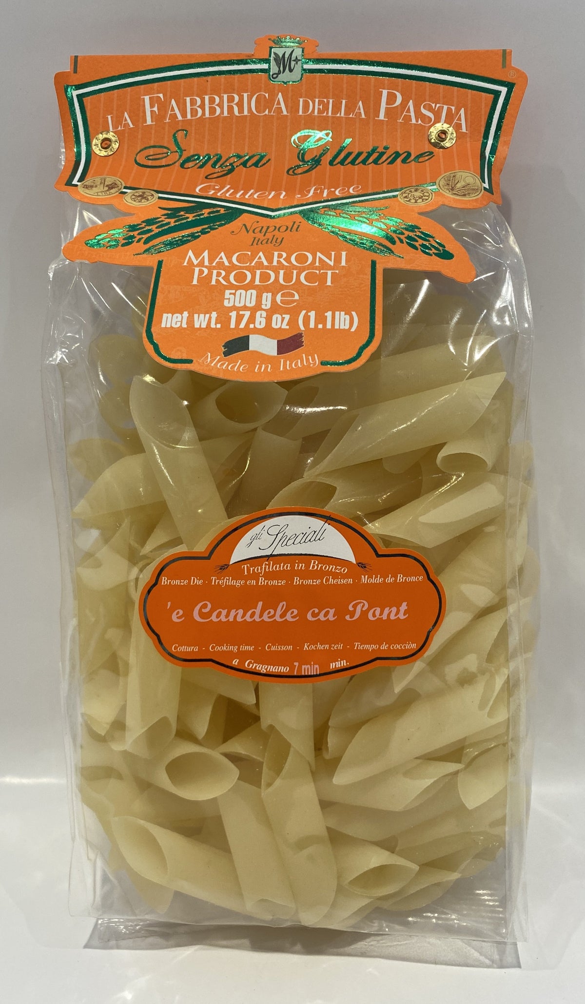 La Fabbrica Della Pasta - Senza Glutine - `E Candele Ca pont (Gluten Free) - 500g (17.6 oz)
