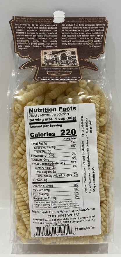 La Fabbrica Della Pasta Di Gragnano - e Cavatappi - 17.6 oz