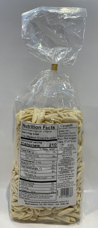 La Bottega Della Pasta - Cavatelli - 500g (17.6 oz)