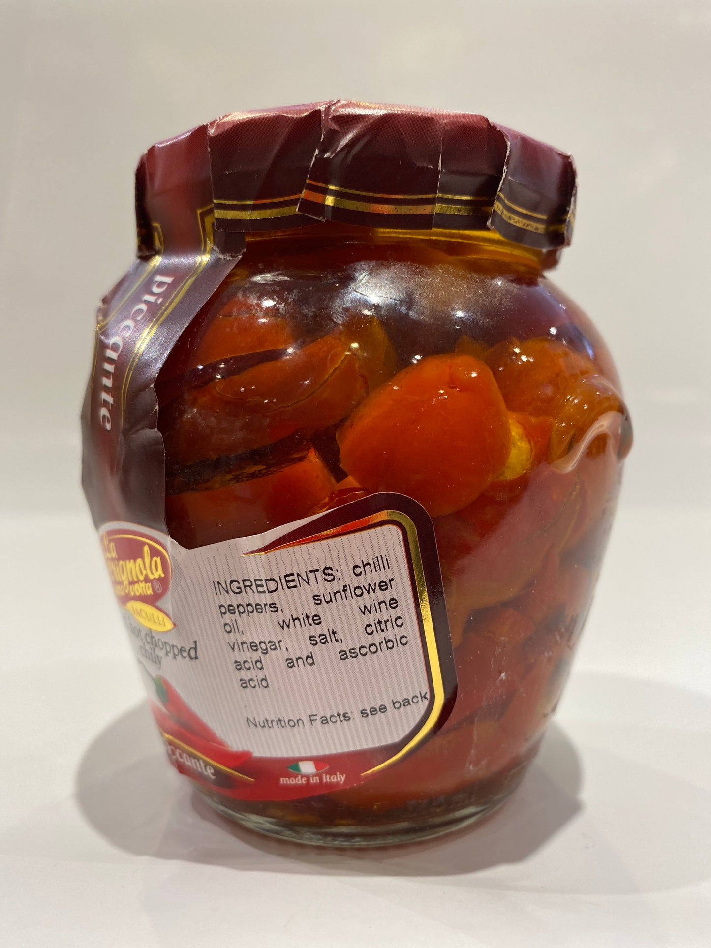 La Cerignola - Red Hot Chopped Chily Peppers -10.23 oz