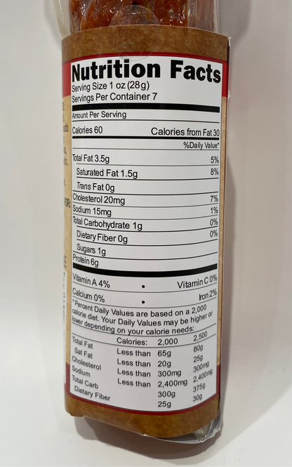 Licini - Uncured Hot Sopressata Salame - (Gluten Free) - 7 oz