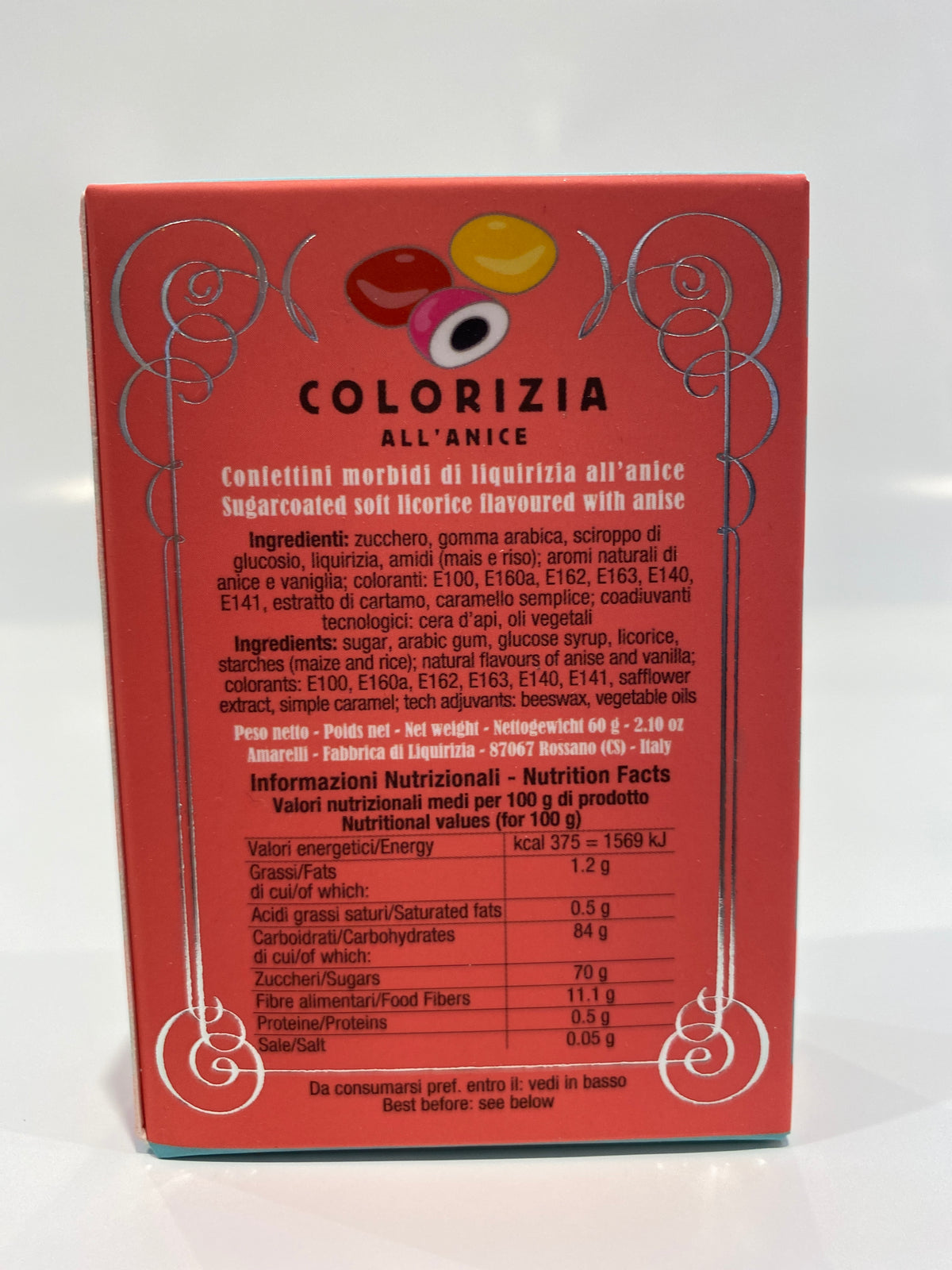 Amarelli - Colorizia - All'Anice - 2.10 oz