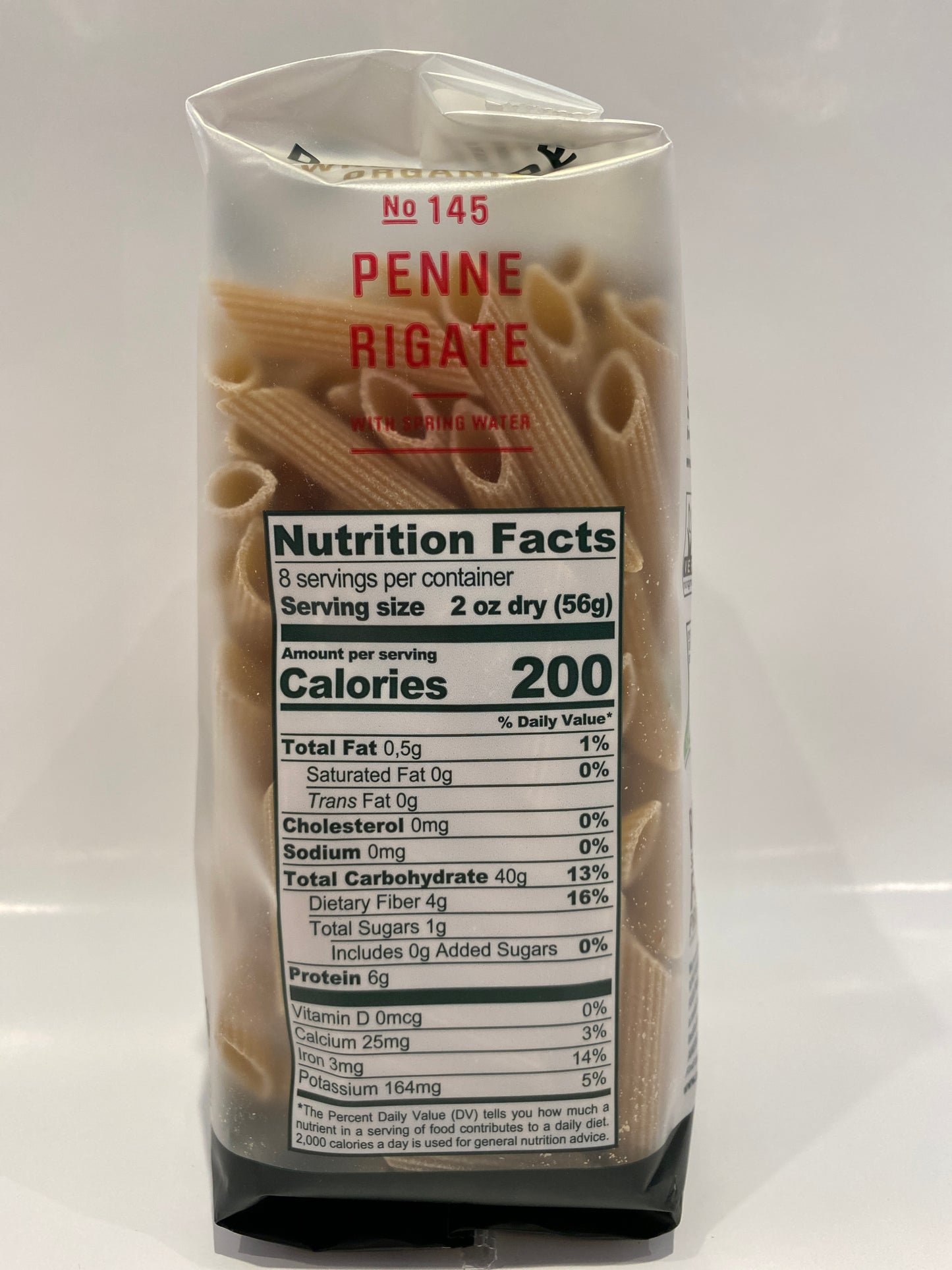 Delverde - Penne Rigate # 145  (Organic Whole Wheat) - 16 oz