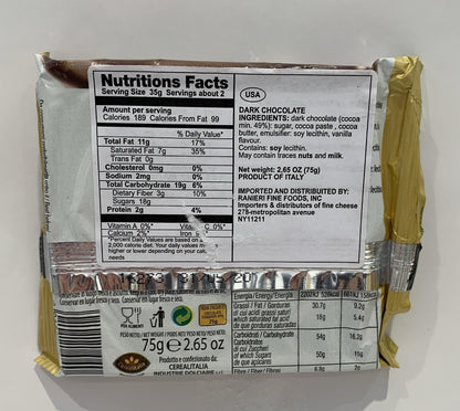 Duca - Dark Chocolate - 75g (2.6 oz)