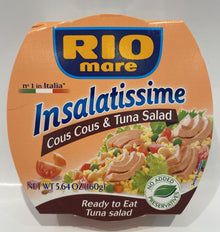 Rio Mare - Insalatissime - Wild Tuna Salad Couscous - Chickpeas, Peas, Cherry Tomatoe - 160g (5.6oz)