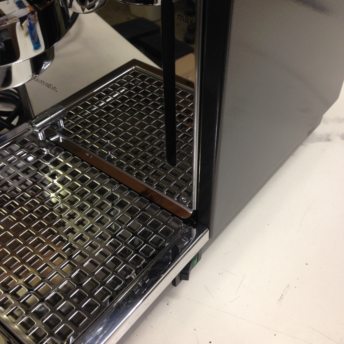 SOLD - Used Olympia Maximatic Year 2009 120 volt Gray Espresso Machine (6 month warranty included)
