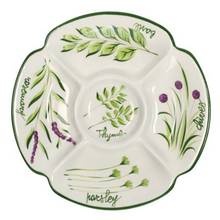 DECORO ERBE - 15″ANTIPASTO PLATE – V426